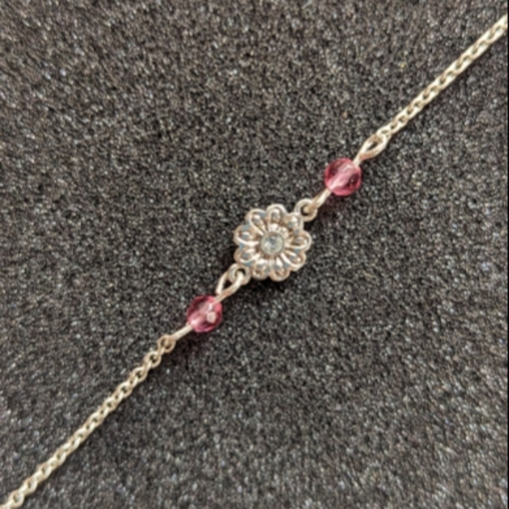 Fashion Jewerly Pink Flower Anklet